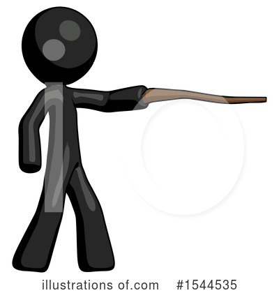 Royalty-Free (RF) Black Design Mascot Clipart Illustration by Leo Blanchette - Stock Sample #1544535