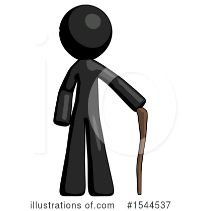 Royalty-Free (RF) Black Design Mascot Clipart Illustration by Leo Blanchette - Stock Sample #1544537