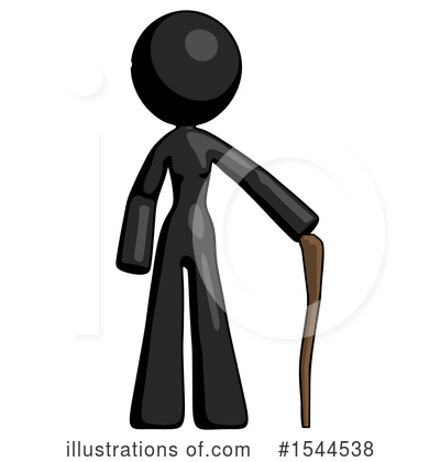 Royalty-Free (RF) Black Design Mascot Clipart Illustration by Leo Blanchette - Stock Sample #1544538