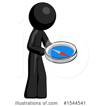 Royalty-Free (RF) Black Design Mascot Clipart Illustration by Leo Blanchette - Stock Sample #1544541