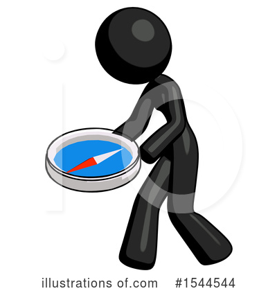 Royalty-Free (RF) Black Design Mascot Clipart Illustration by Leo Blanchette - Stock Sample #1544544