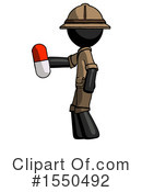 Black Design Mascot Clipart #1550492 by Leo Blanchette