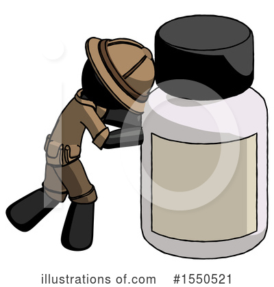 Royalty-Free (RF) Black Design Mascot Clipart Illustration by Leo Blanchette - Stock Sample #1550521