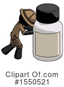 Black Design Mascot Clipart #1550521 by Leo Blanchette