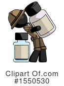 Black Design Mascot Clipart #1550530 by Leo Blanchette