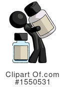 Black Design Mascot Clipart #1550531 by Leo Blanchette