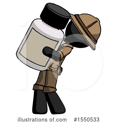 Royalty-Free (RF) Black Design Mascot Clipart Illustration by Leo Blanchette - Stock Sample #1550533
