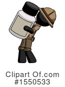 Black Design Mascot Clipart #1550533 by Leo Blanchette