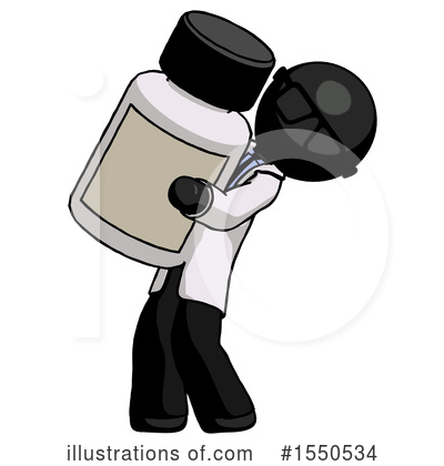 Royalty-Free (RF) Black Design Mascot Clipart Illustration by Leo Blanchette - Stock Sample #1550534