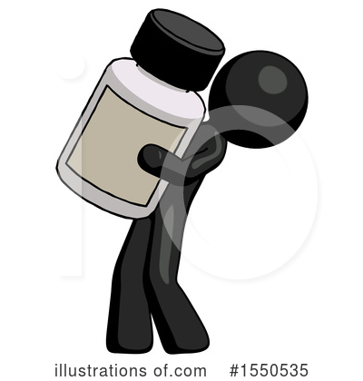 Royalty-Free (RF) Black Design Mascot Clipart Illustration by Leo Blanchette - Stock Sample #1550535