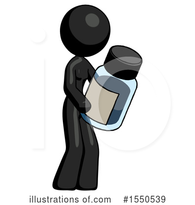 Royalty-Free (RF) Black Design Mascot Clipart Illustration by Leo Blanchette - Stock Sample #1550539