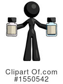 Black Design Mascot Clipart #1550542 by Leo Blanchette