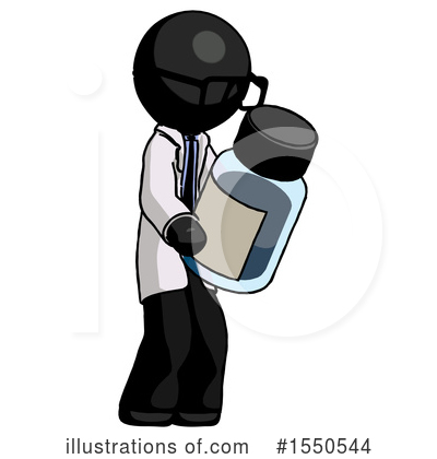 Royalty-Free (RF) Black Design Mascot Clipart Illustration by Leo Blanchette - Stock Sample #1550544