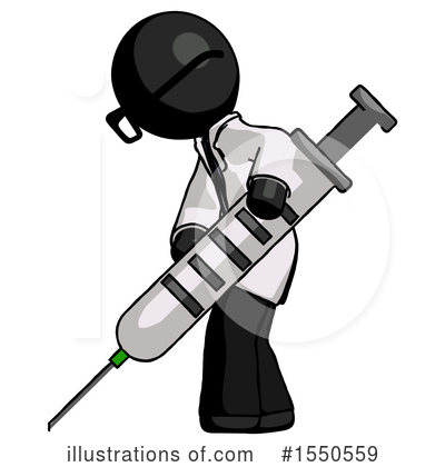 Royalty-Free (RF) Black Design Mascot Clipart Illustration by Leo Blanchette - Stock Sample #1550559