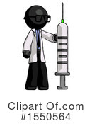 Black Design Mascot Clipart #1550564 by Leo Blanchette