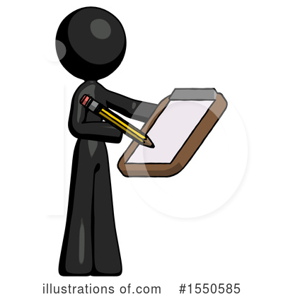 Royalty-Free (RF) Black Design Mascot Clipart Illustration by Leo Blanchette - Stock Sample #1550585