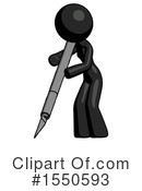 Black Design Mascot Clipart #1550593 by Leo Blanchette
