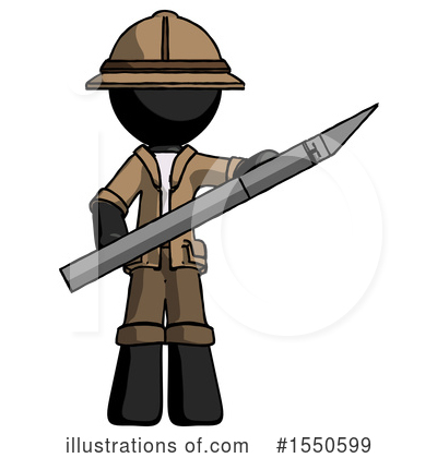 Royalty-Free (RF) Black Design Mascot Clipart Illustration by Leo Blanchette - Stock Sample #1550599