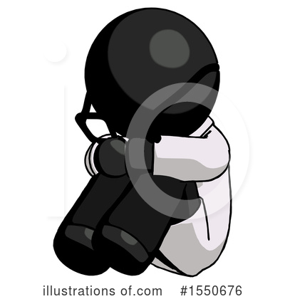 Royalty-Free (RF) Black Design Mascot Clipart Illustration by Leo Blanchette - Stock Sample #1550676