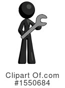 Black Design Mascot Clipart #1550684 by Leo Blanchette