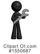 Black Design Mascot Clipart #1550687 by Leo Blanchette