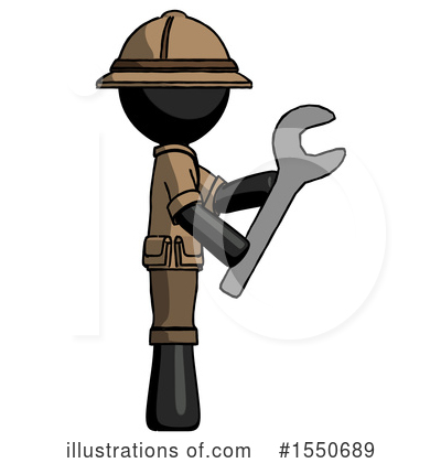 Royalty-Free (RF) Black Design Mascot Clipart Illustration by Leo Blanchette - Stock Sample #1550689