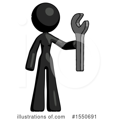 Royalty-Free (RF) Black Design Mascot Clipart Illustration by Leo Blanchette - Stock Sample #1550691
