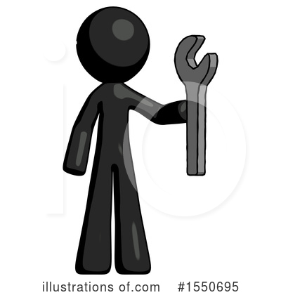 Royalty-Free (RF) Black Design Mascot Clipart Illustration by Leo Blanchette - Stock Sample #1550695