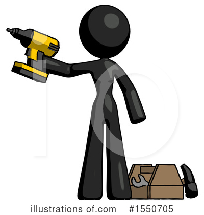 Royalty-Free (RF) Black Design Mascot Clipart Illustration by Leo Blanchette - Stock Sample #1550705
