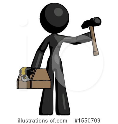 Royalty-Free (RF) Black Design Mascot Clipart Illustration by Leo Blanchette - Stock Sample #1550709