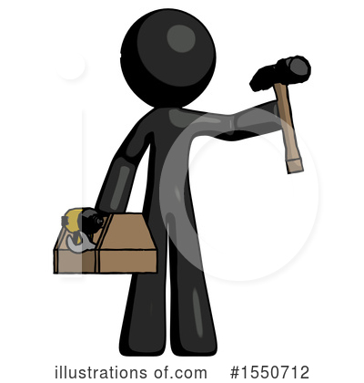 Royalty-Free (RF) Black Design Mascot Clipart Illustration by Leo Blanchette - Stock Sample #1550712
