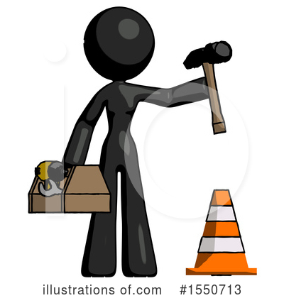 Royalty-Free (RF) Black Design Mascot Clipart Illustration by Leo Blanchette - Stock Sample #1550713