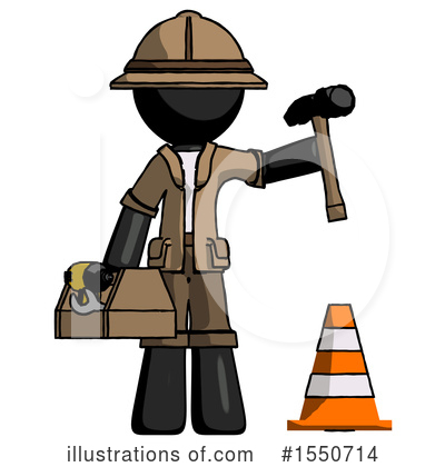 Royalty-Free (RF) Black Design Mascot Clipart Illustration by Leo Blanchette - Stock Sample #1550714