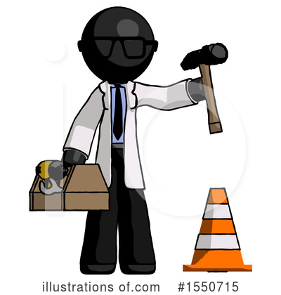Royalty-Free (RF) Black Design Mascot Clipart Illustration by Leo Blanchette - Stock Sample #1550715