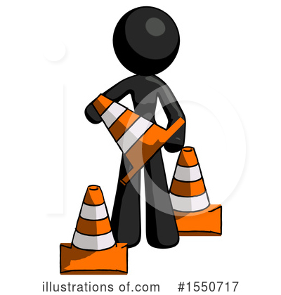 Royalty-Free (RF) Black Design Mascot Clipart Illustration by Leo Blanchette - Stock Sample #1550717