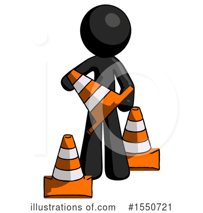 Royalty-Free (RF) Black Design Mascot Clipart Illustration by Leo Blanchette - Stock Sample #1550721