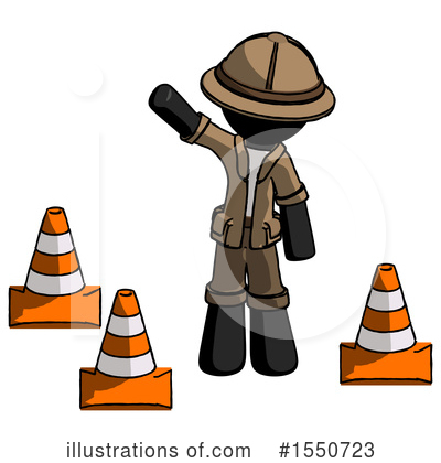 Royalty-Free (RF) Black Design Mascot Clipart Illustration by Leo Blanchette - Stock Sample #1550723
