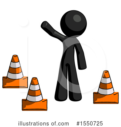 Royalty-Free (RF) Black Design Mascot Clipart Illustration by Leo Blanchette - Stock Sample #1550725