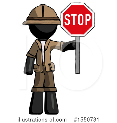 Royalty-Free (RF) Black Design Mascot Clipart Illustration by Leo Blanchette - Stock Sample #1550731