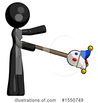 Royalty-Free (RF) Black Design Mascot Clipart Illustration by Leo Blanchette - Stock Sample #1550749