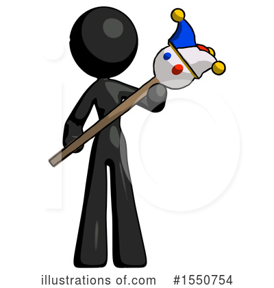 Royalty-Free (RF) Black Design Mascot Clipart Illustration by Leo Blanchette - Stock Sample #1550754