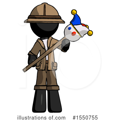 Royalty-Free (RF) Black Design Mascot Clipart Illustration by Leo Blanchette - Stock Sample #1550755