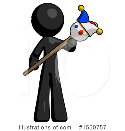 Royalty-Free (RF) Black Design Mascot Clipart Illustration by Leo Blanchette - Stock Sample #1550757