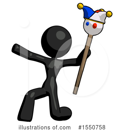 Royalty-Free (RF) Black Design Mascot Clipart Illustration by Leo Blanchette - Stock Sample #1550758