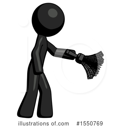 Royalty-Free (RF) Black Design Mascot Clipart Illustration by Leo Blanchette - Stock Sample #1550769