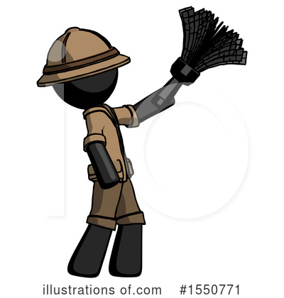 Royalty-Free (RF) Black Design Mascot Clipart Illustration by Leo Blanchette - Stock Sample #1550771