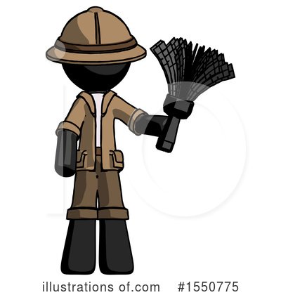 Royalty-Free (RF) Black Design Mascot Clipart Illustration by Leo Blanchette - Stock Sample #1550775