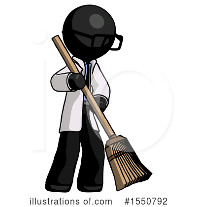 Royalty-Free (RF) Black Design Mascot Clipart Illustration by Leo Blanchette - Stock Sample #1550792