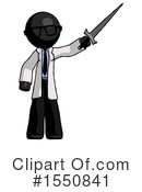 Black Design Mascot Clipart #1550841 by Leo Blanchette