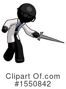 Black Design Mascot Clipart #1550842 by Leo Blanchette